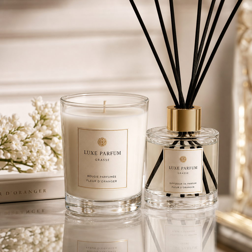 Chambre élégante avec parure de lit brodée et tête de lit verte